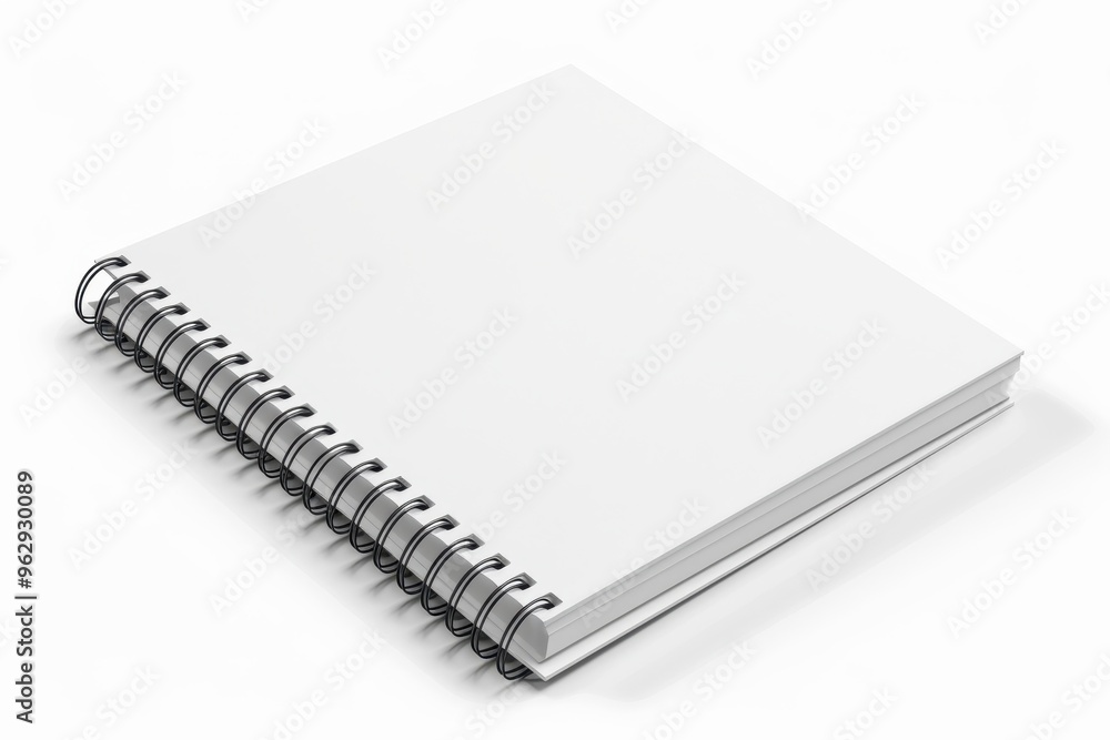 Blank White Spiral Notebook Mockup Blank White Spiral Notebook Mockup