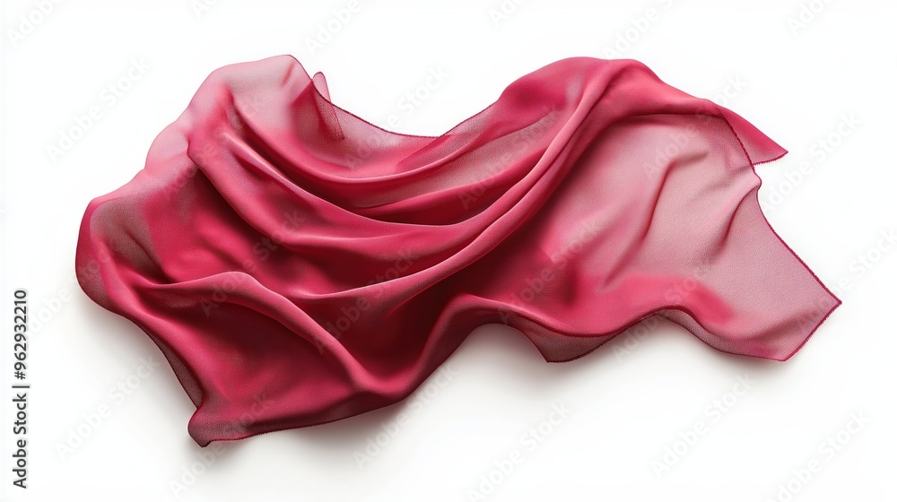 Cloth isolated photo on white background. Silk cloth on white background Cloth isolated photo on white background. Silk cloth on white background