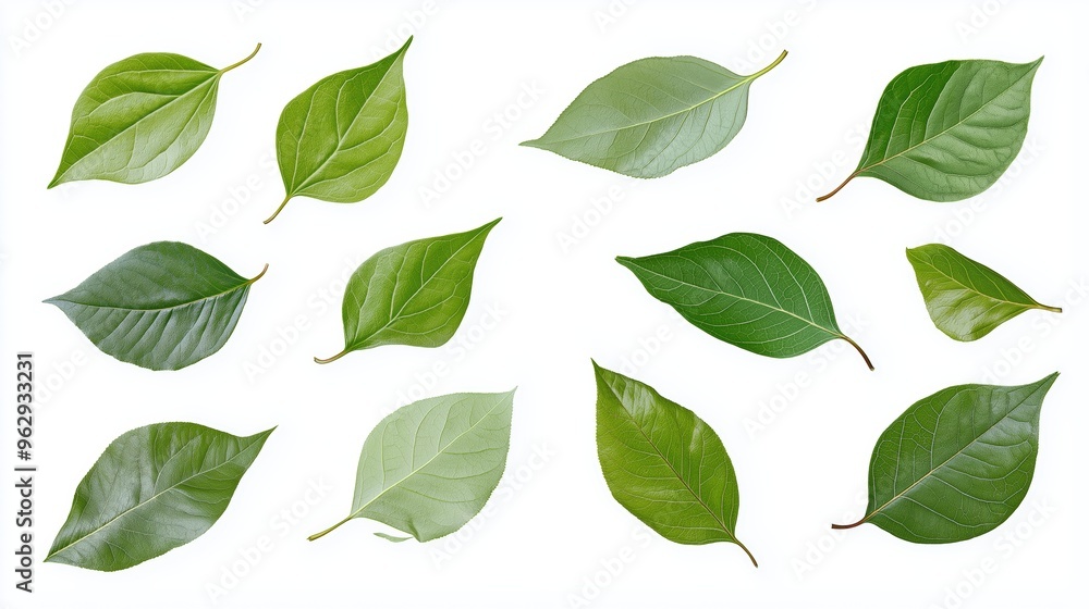 Leaves isolated photo on white background Leaves isolated photo on white background