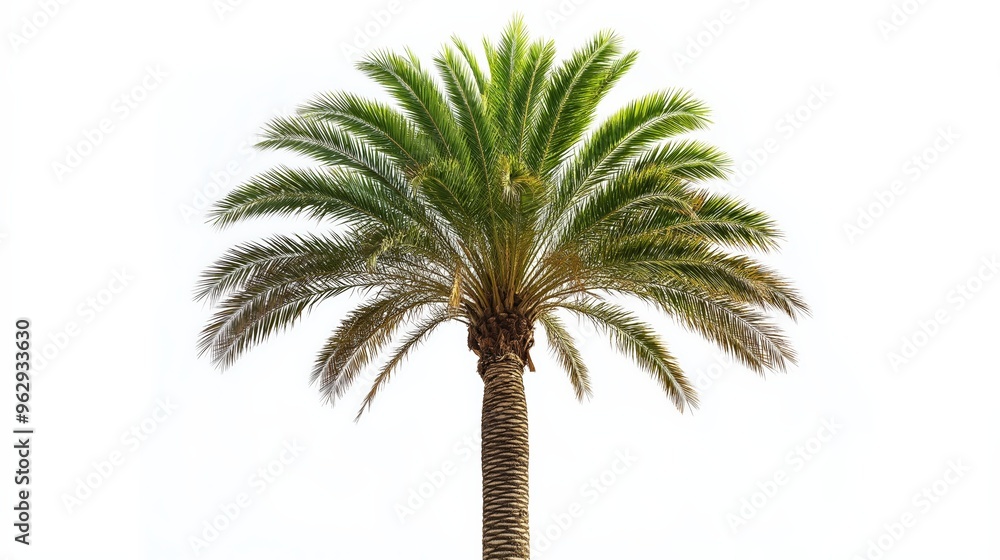 Fototapeta premium Palm tree isolated on white