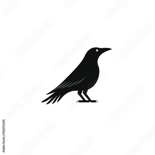 Crow Vector isolated