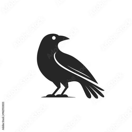 Crow Vector isolated