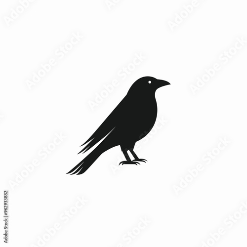 Crow Vector isolated