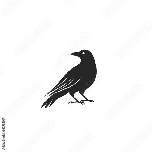 Crow Vector isolated