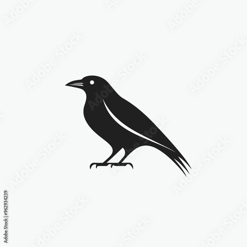Crow Vector isolated