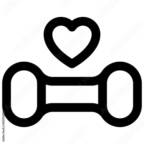 Exercise. Editable stroke vector icon.