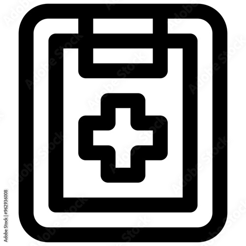 Health checkup. Editable stroke vector icon.