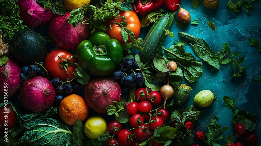 resh vegetables with vivid colors resh vegetables with vivid colors