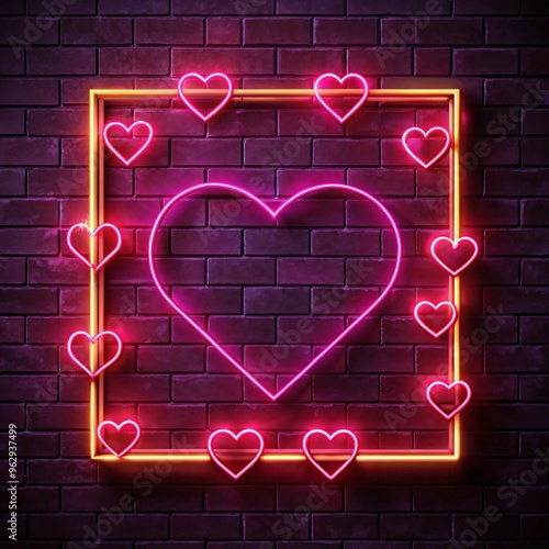 heart shaped frame on dark background