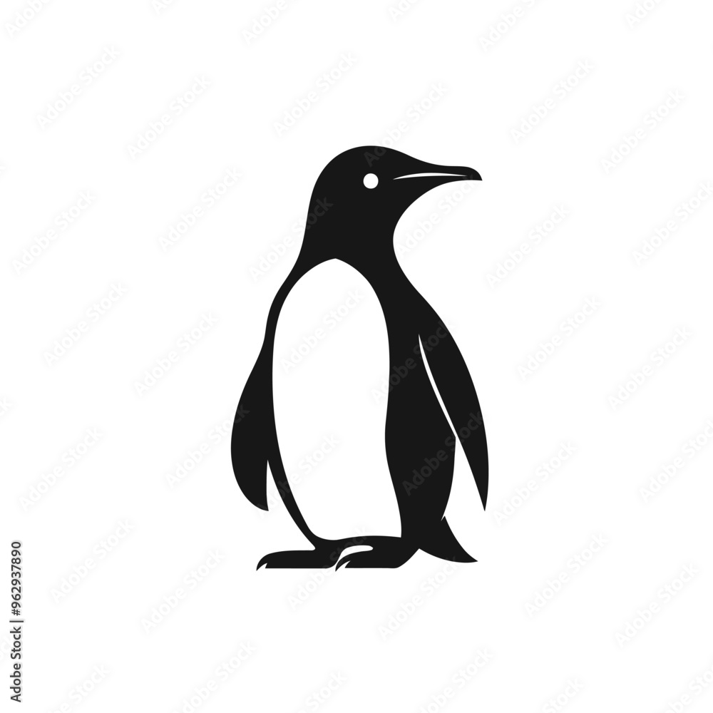 Obraz premium Black Penguin Vector