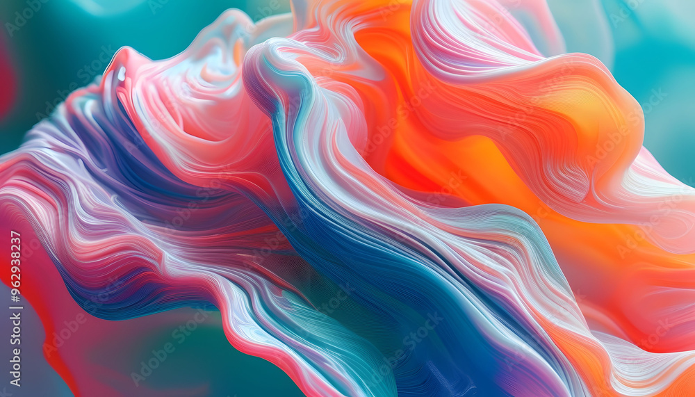 Fototapeta premium Abstract Colorful Swirling Background