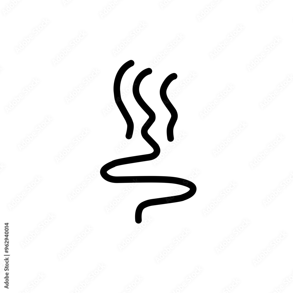 Steam and smoke lines icon Steam and smoke lines icon