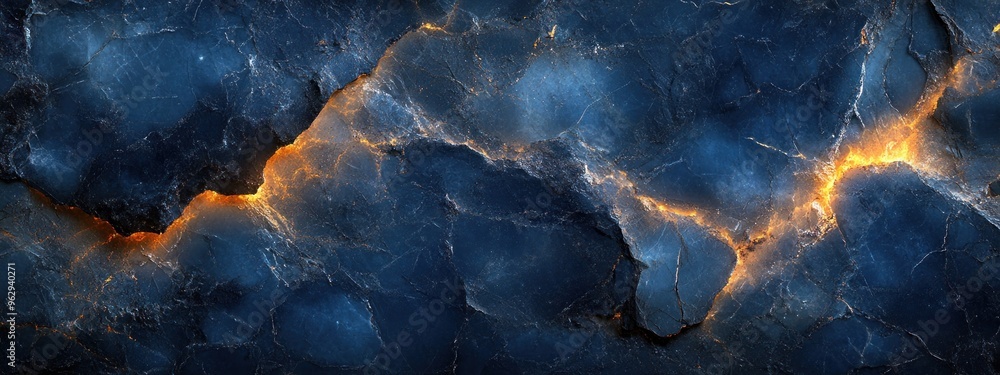Abstract Blue and Orange Marble Texture Abstract Blue and Orange Marble Texture