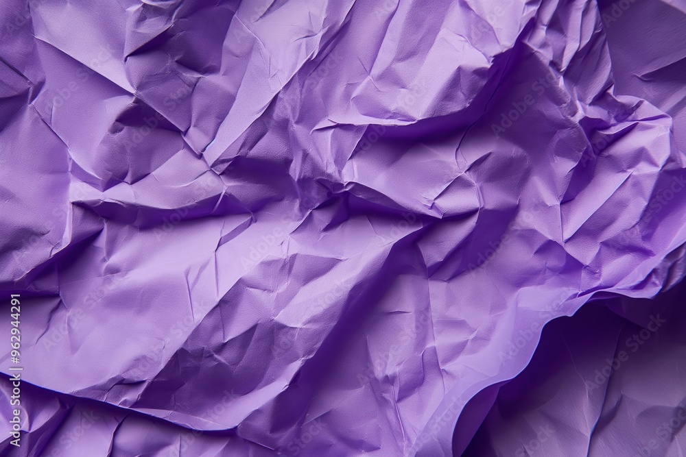 Crumpled purple paper texture with intricate folds. Close-up view of creased and curled edges. Blurred background highlights textured surface. Perfect for design, art, or creative projects. Crumpled purple paper texture with intricate folds. Close-up view of creased and curled edges. Blurred background highlights textured surface. Perfect for design, art, or creative projects.