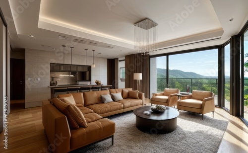 Modern luxury living room interior design