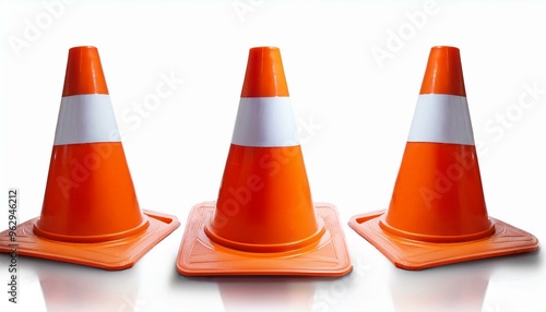 traffic cone sign, AI generated photo