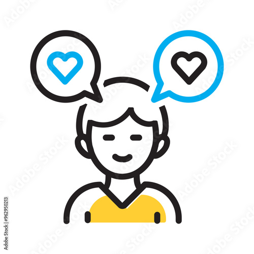 Vector  multicolor icon for Compliment
