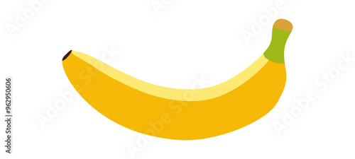 Banana fruit isolated on a white background. Vector Illustration.