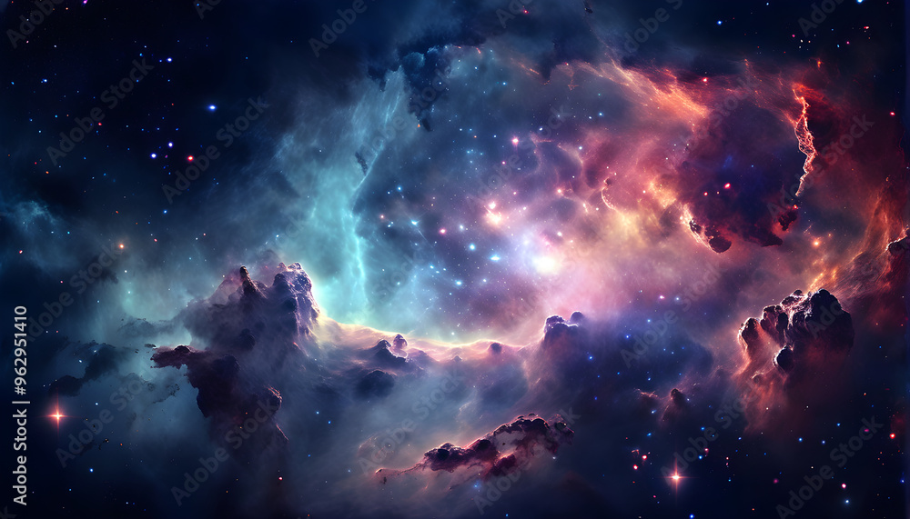 nebula and space forground nebula and space forground