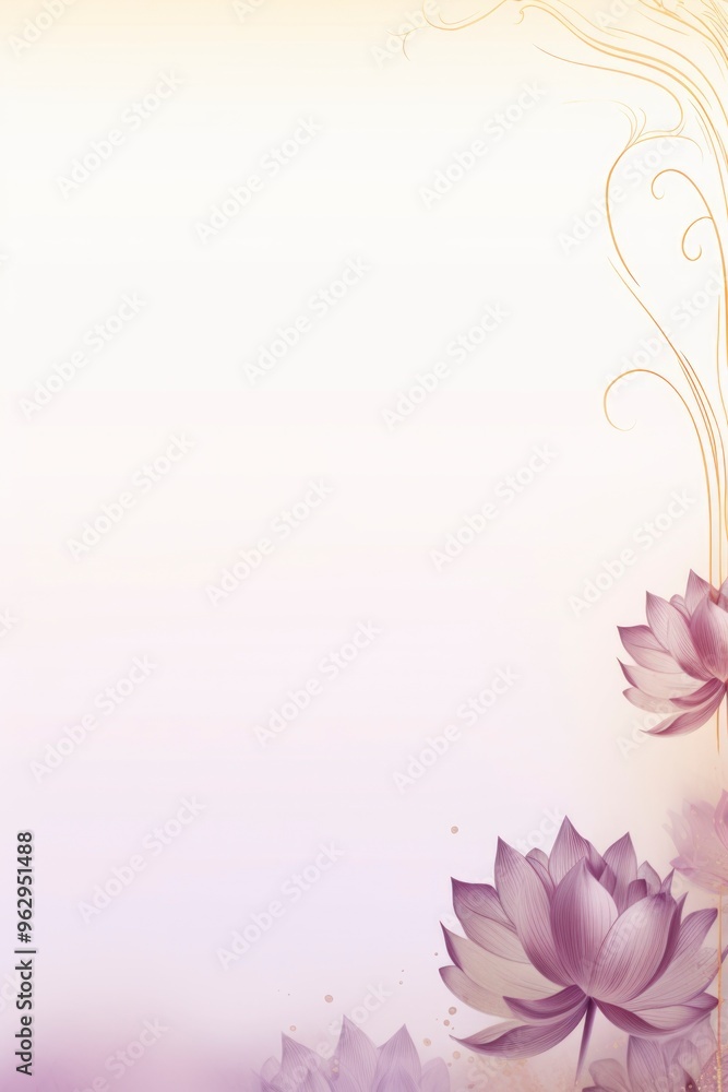 Naklejka premium Abstract lotus flower pattern purple color