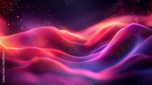 Abstract Flowing Waves of Light Generative AI