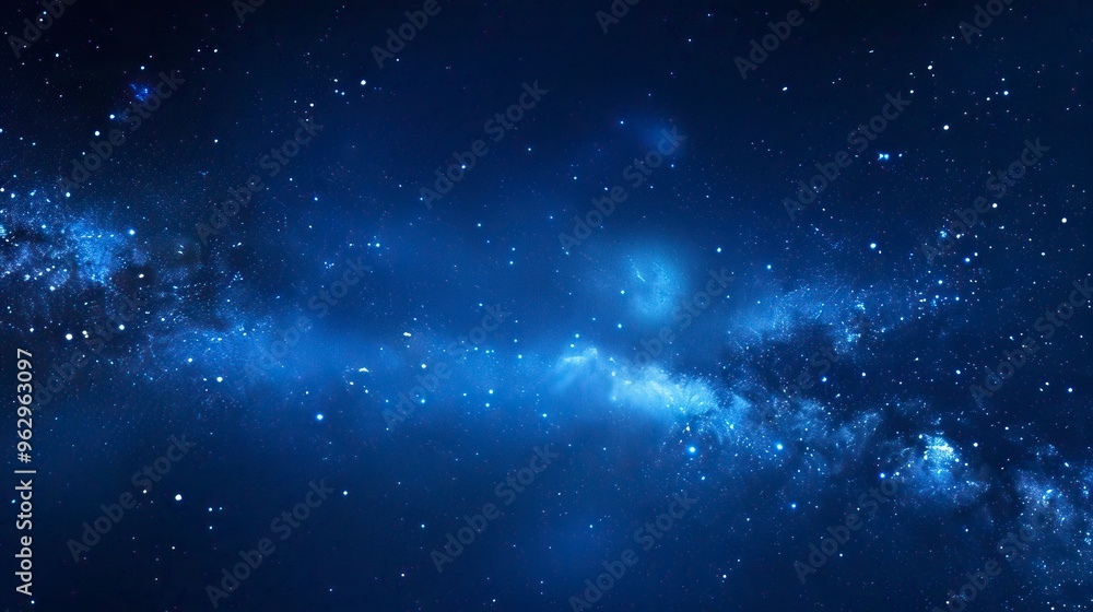Panorama blue night sky milky way and star on dark background Panorama blue night sky milky way and star on dark background
