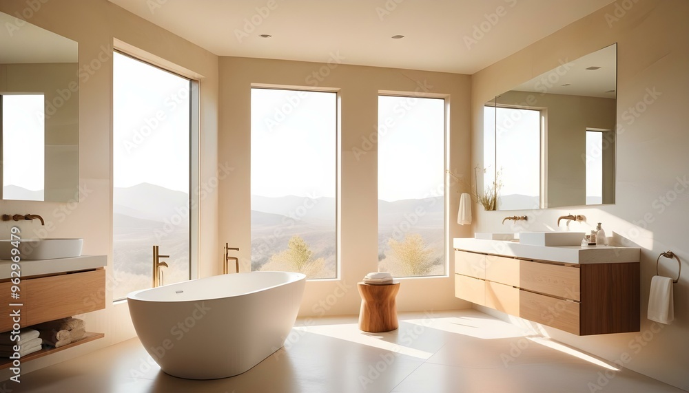 Photo interior modern design room 3d illustration Photo interior modern design room 3d illustration