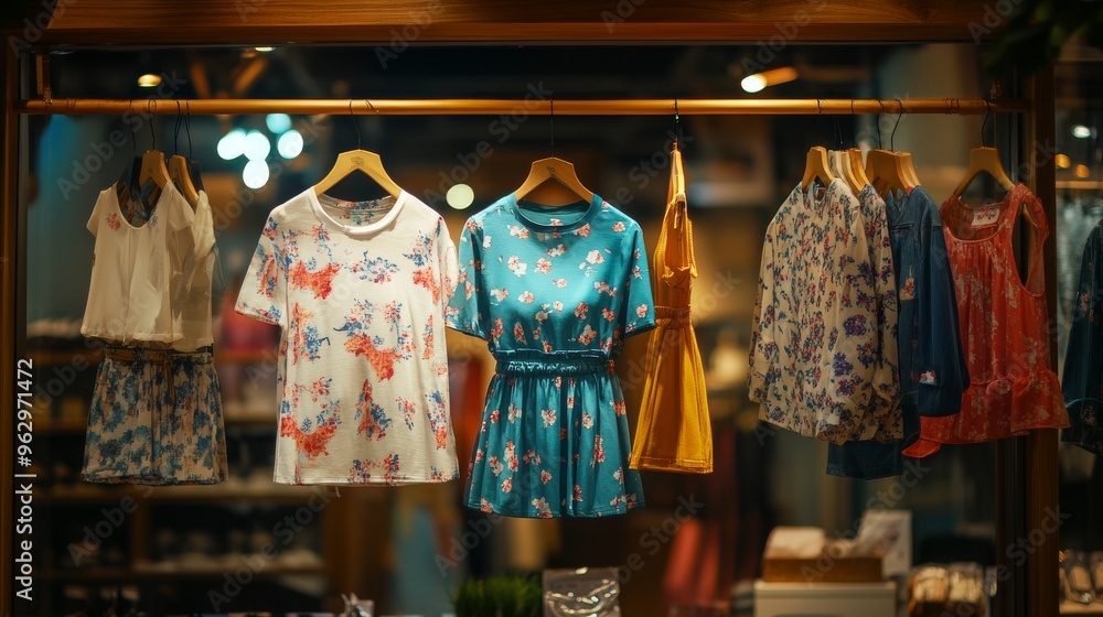 Fototapeta premium clothes in shop