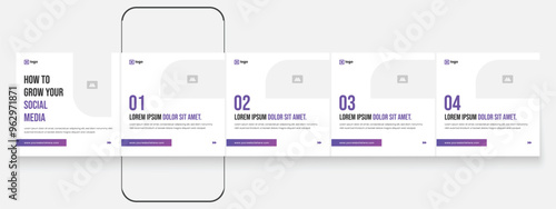 LinkedIn carousel post, social media Instagram carousel post, modern and editable business carousel template design