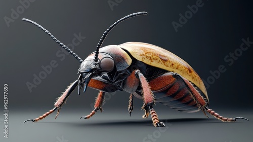 Close-up of a Detailed Beetle photo