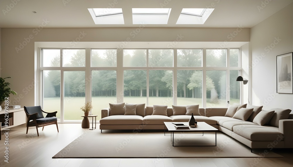 Photo interior modern design room 3d illustration Photo interior modern design room 3d illustration