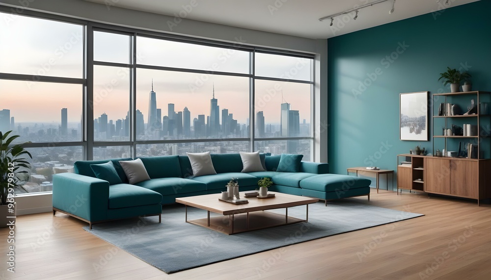 Photo interior modern design room 3d illustration Photo interior modern design room 3d illustration