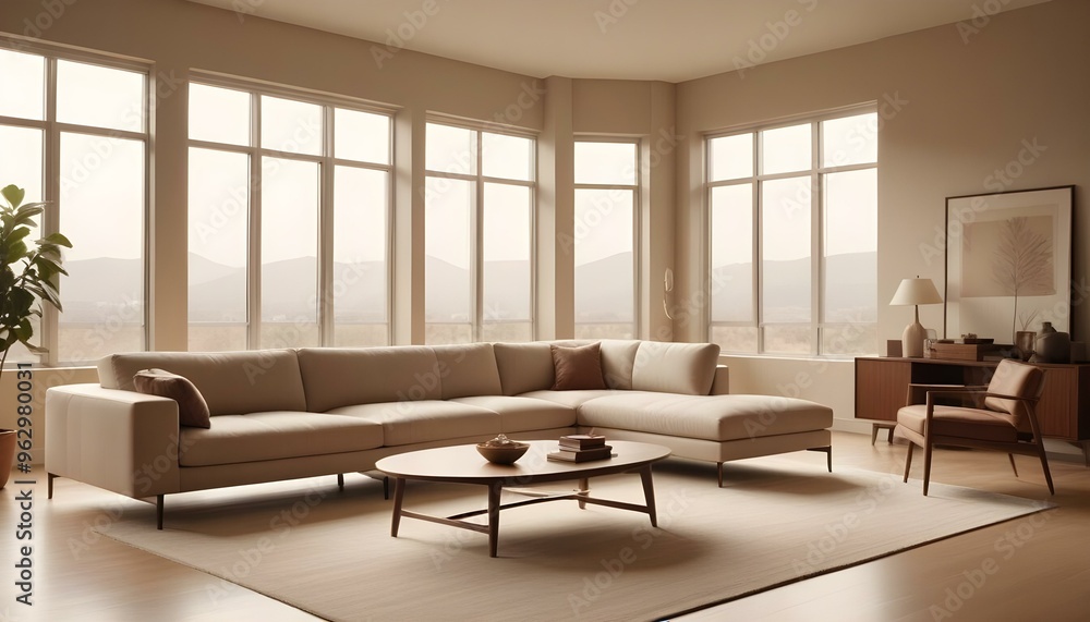 Photo interior modern design room 3d illustration Photo interior modern design room 3d illustration