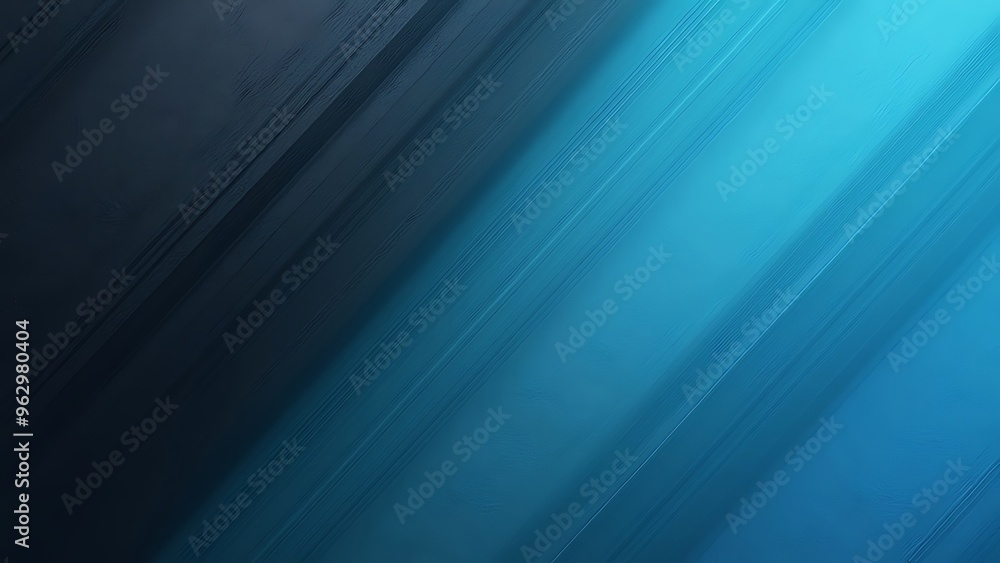 Fototapeta premium Dark grainy background, glowing blue abstract noise texture shape on black banner poster header backdrop, copy space