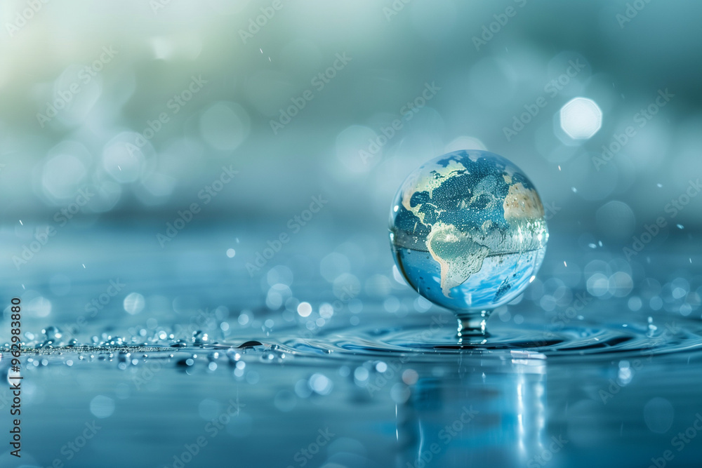 World Water Day Concept. Every Drop Matters. Saving water and world environmental protection and earth day.