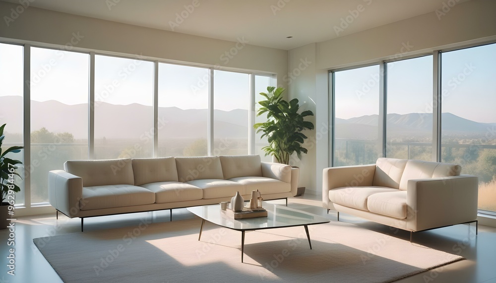 Photo interior modern design room 3d illustration Photo interior modern design room 3d illustration