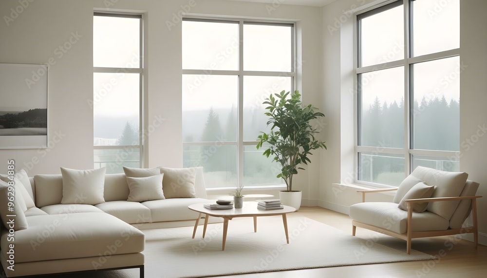 Photo interior modern design room 3d illustration Photo interior modern design room 3d illustration