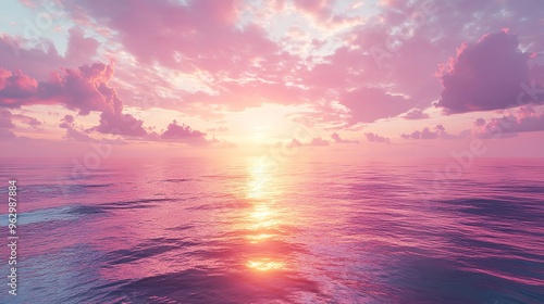 surface of a calm lake at twilight, with the sky