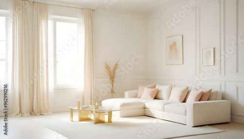 Photo interior modern design room 3d illustration