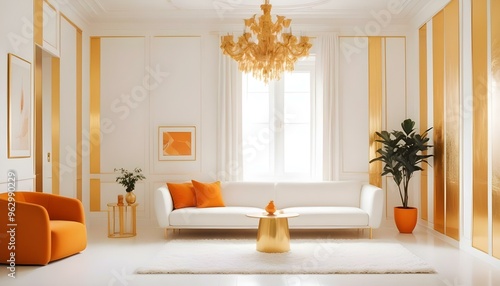 Photo interior modern design room 3d illustration