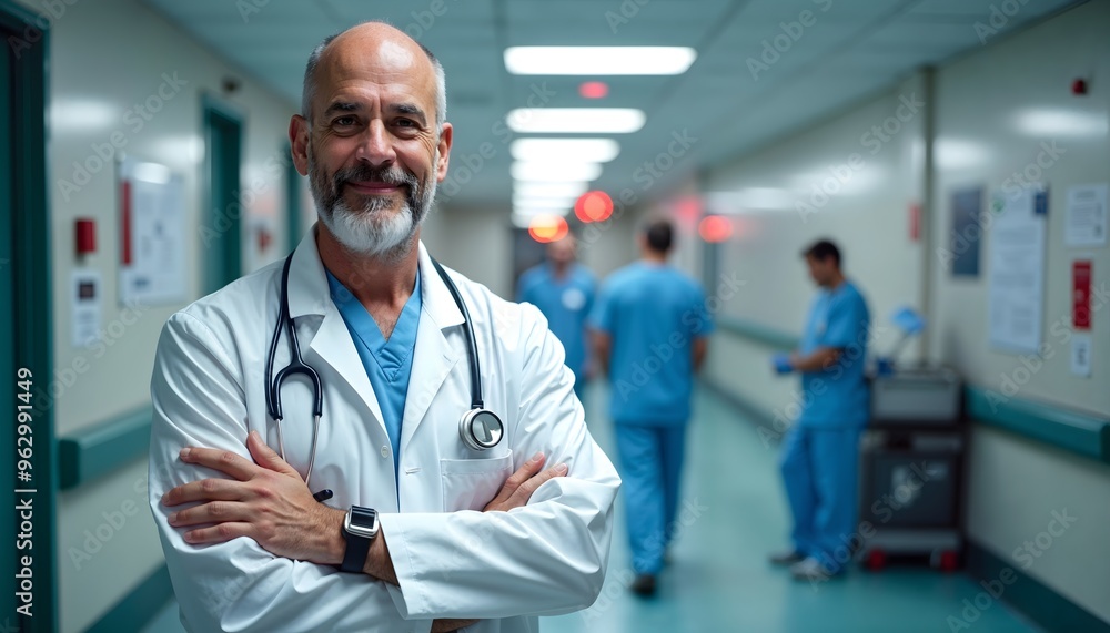 Portrait of Doctor Looking at Camera - Confident Medical Professional in a Healthcare Setting Portrait of Doctor Looking at Camera - Confident Medical Professional in a Healthcare Setting