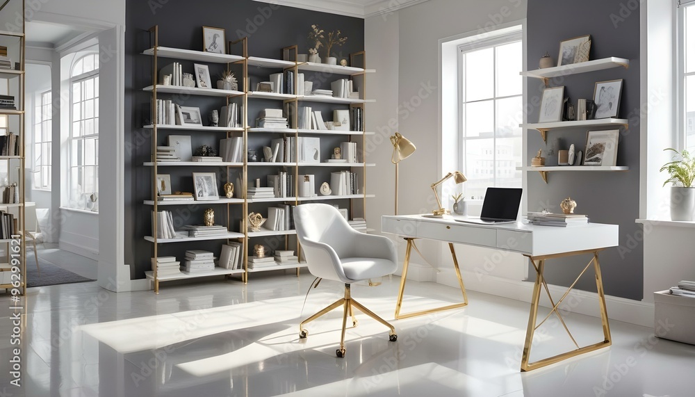 Photo interior modern design room 3d illustration Photo interior modern design room 3d illustration