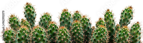 Wallpaper Mural Close-up of green spiky cactus plants with sharp thorns in desert landscape – perfect for nature themes, botanical illustrations, gardening, and succulent plant photography Torontodigital.ca