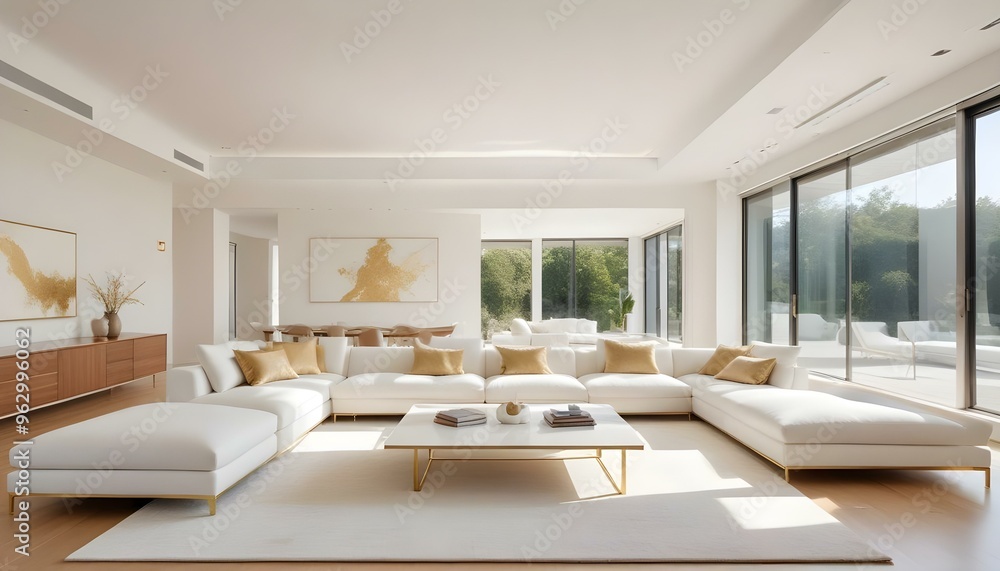 Photo interior modern design room 3d illustration Photo interior modern design room 3d illustration