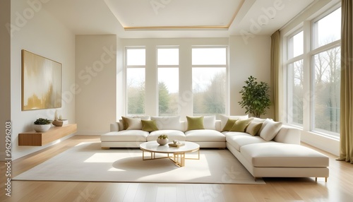 Photo interior modern design room 3d illustration