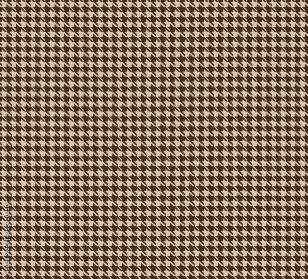 Foto Brown houndstooth pattern. Glen check plaid.