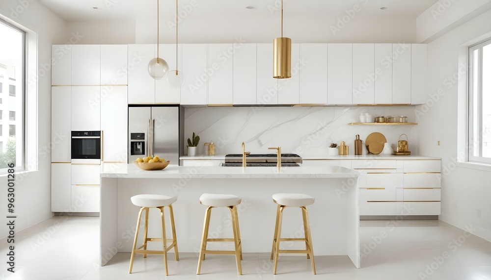 Photo interior modern design room 3d illustration Photo interior modern design room 3d illustration