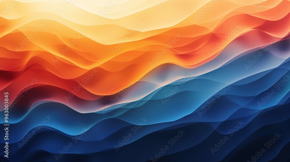 Visually striking abstract background showcasing a gradient of warm and cool hues, enhancing the sense of depth and dimension. Visually striking abstract background showcasing a gradient of warm and cool hues, enhancing the sense of depth and dimension.