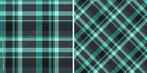 Check background plaid of textile texture seamless with a vector tartan pattern fabric. Set in dark colors. Eco friendly packaging ideas for products.