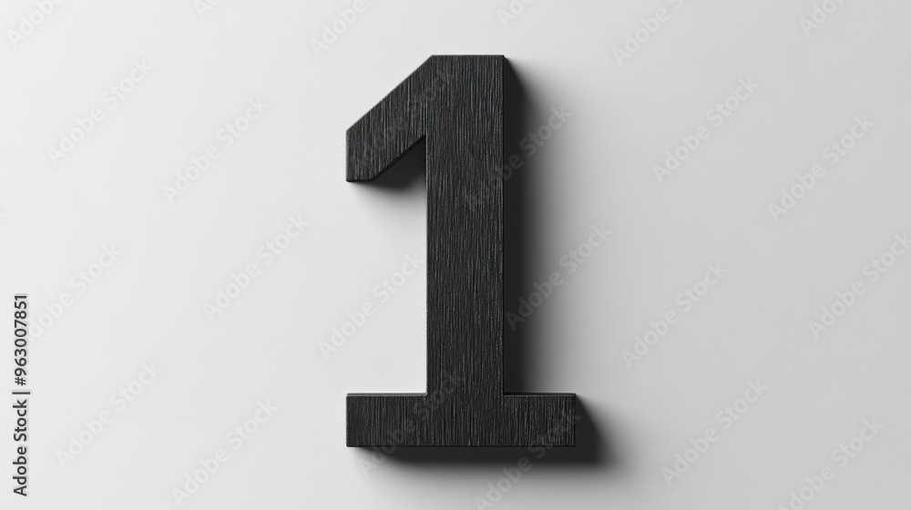 Minimalist number 1 graphic design in bold font with a subtle shadow on a clean white background, offering a simple yet powerful visual Minimalist number 1 graphic design in bold font with a subtle shadow on a clean white background, offering a simple yet powerful visual